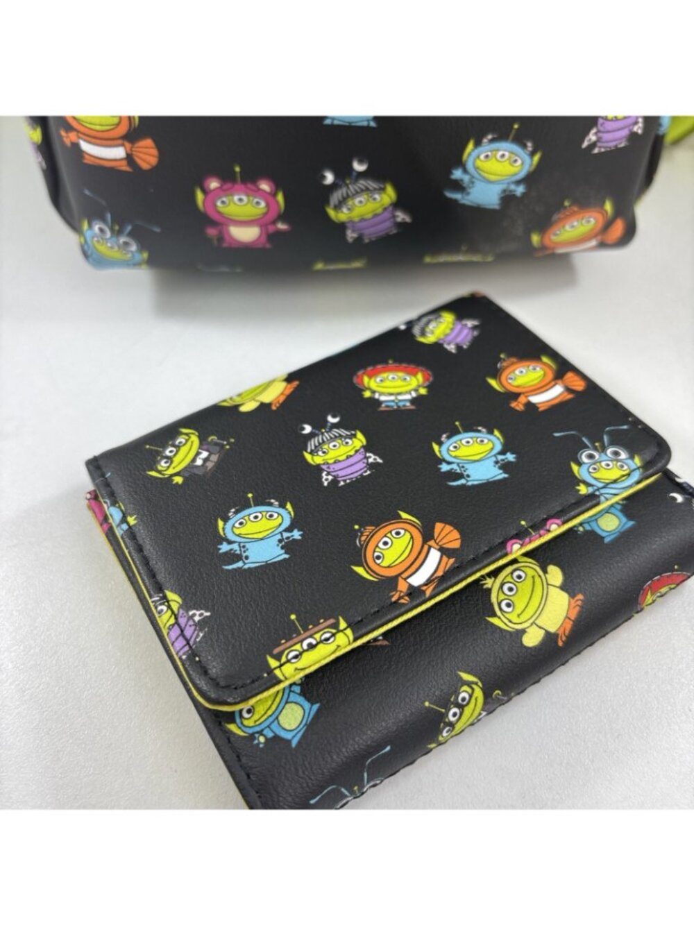Disney Pixar Toy Story Alien Remix Mini Backpack Loungefly New With Wallet - Picture 3 of 7